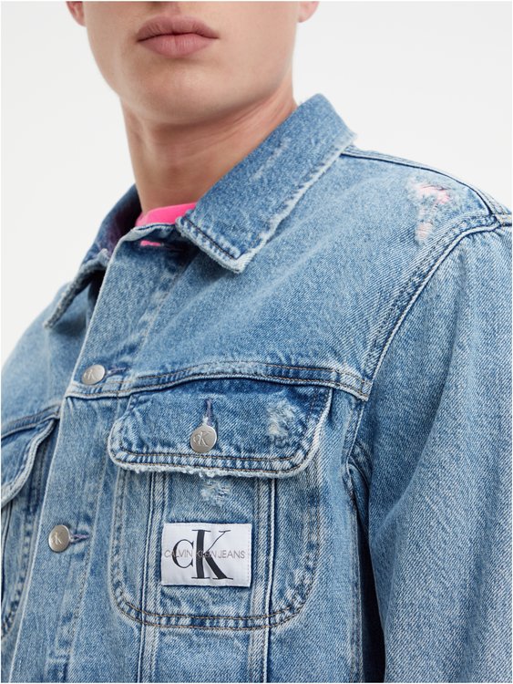 Luxusní J30J321516-1A4 bunda denim, XL