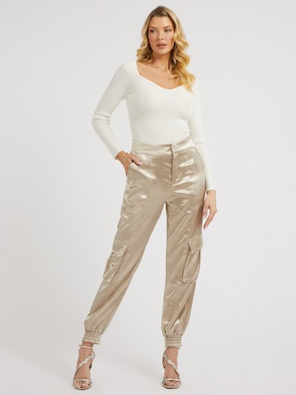 Módní Sweetheart svetr, Bílá barva, 2023