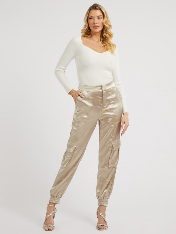 Módní Sweetheart svetr, Bílá barva, 2023