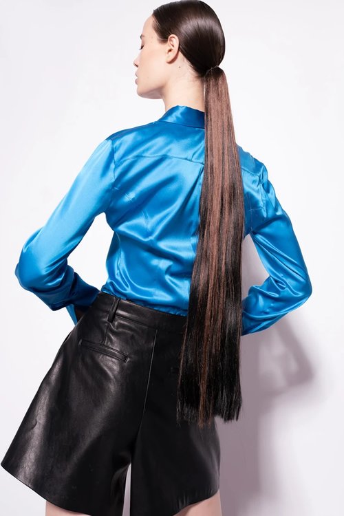 Criminale košile – Pinko, Modrá barva Ženy