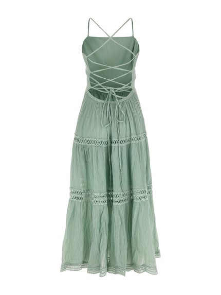 Módní Safa šaty, Zelená barva, 2023