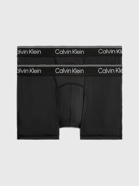 Calvin Klein Underwear – Athletic Cotton boxery 2ks, Černá barva