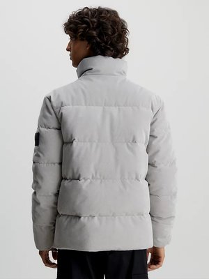 Corduroy Puffer bunda – Calvin Klein Jeans, Šedá barva Muži
