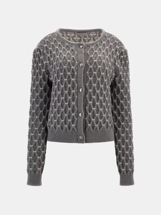 Luxusní Miya kardigen, Šedá barva, S, M