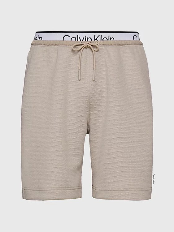 Knit šortky Béžová, Hnědá barva Muži