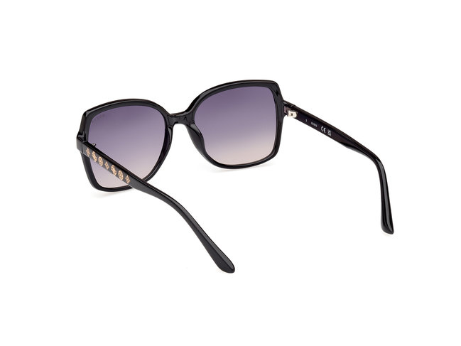 Módní Sluneční brýle, Černá barva, 2024