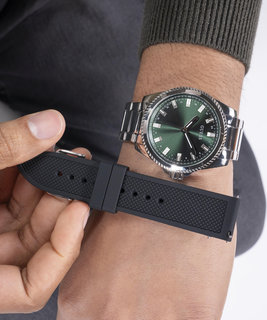 Champ hodinky Černá, Stříbrná, Zelená barva Muži