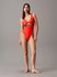 Calvin Klein Swimwear – Intense Power plavky, Červená barva