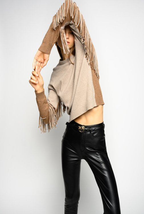 Luxusní Coperto svetr, Béžová, Hnědá, Krémová barva