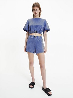 KW0KW01780-C8H mikina CROPPED SWEATSHIRT – Calvin Klein Swimwear Ženy