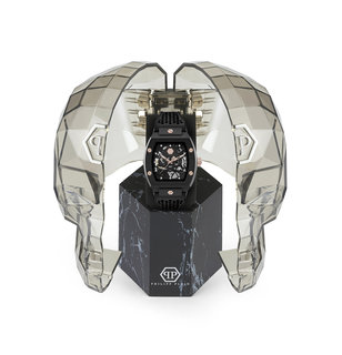 Luxusní THE $KELETON hodinky, Černá barva, UNI