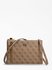 Guess – Naya 4G logo crossbody, Hnědá barva