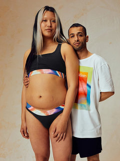 Luxusní Pride braletka, Černá barva, S, M, L