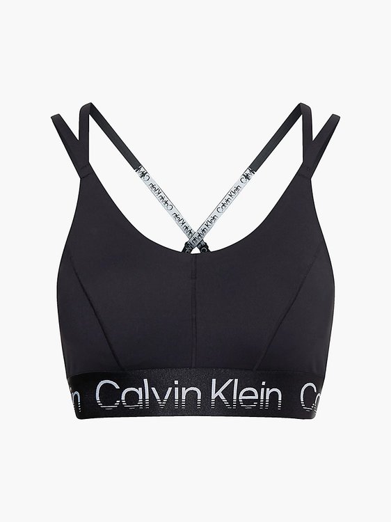 Calvin Klein Performance – High Support podprsenka, Černá barva