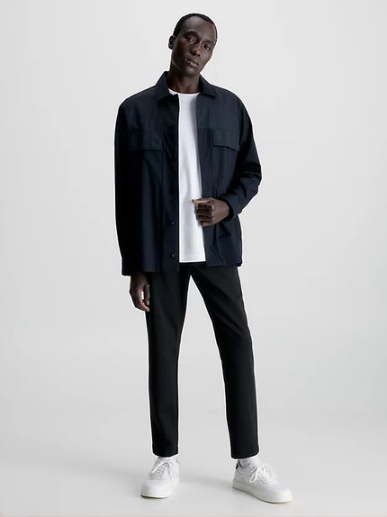 Módní Comfort Tapered kalhoty, Černá barva, 2023