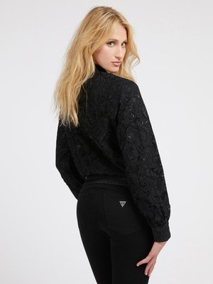 Aisha bomber – GUESS, Černá barva Ženy