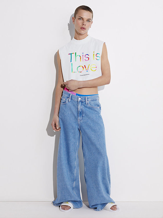 Módní Slogan triko, Bílá barva, 2023