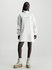 Calvin Klein Jeans – Monologo Roll Neck šaty, Bílá barva