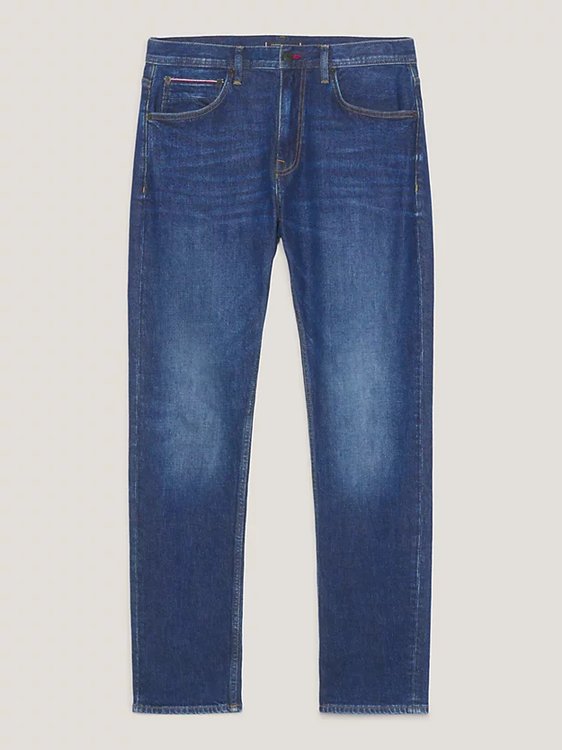 Straight Denton jeany Modrá barva Muži