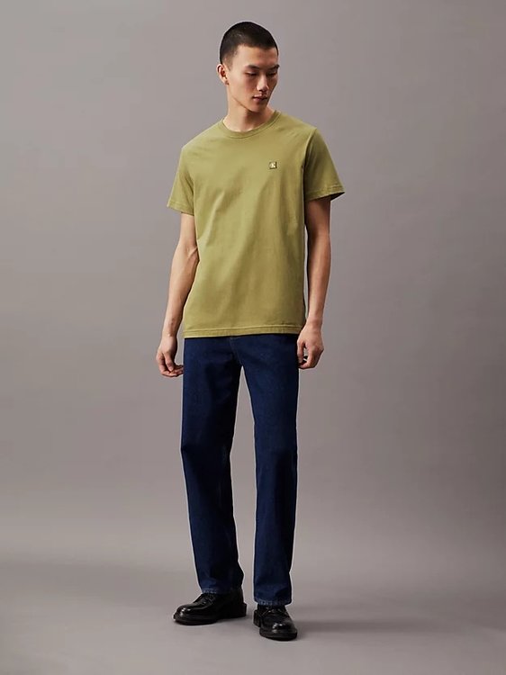 Luxusní CK Embro Badge triko, Zelená barva, XS, S, M, L, XL, XXL