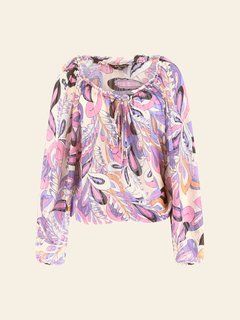 Fialová, Růžová barva, Luise Crused Paisley košile