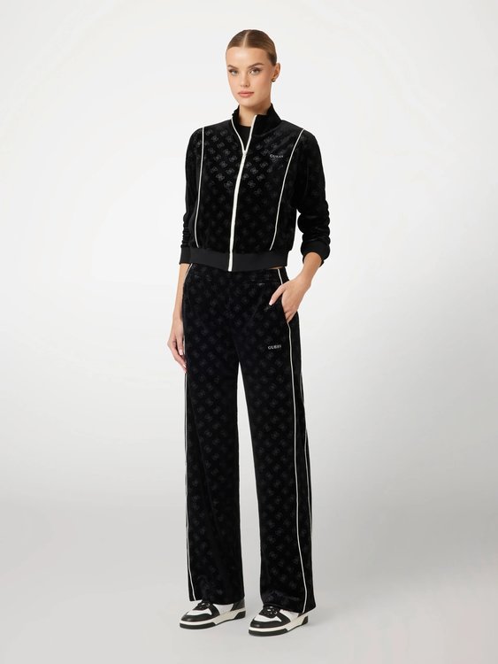 Krissy mikina na zip – GUESS, Černá barva Ženy