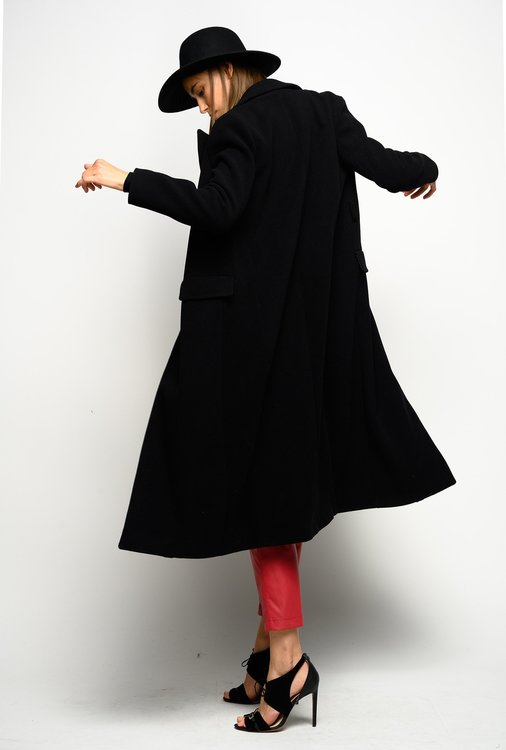 Luxusní Martini kabát, Černá barva, 40, 42, 44