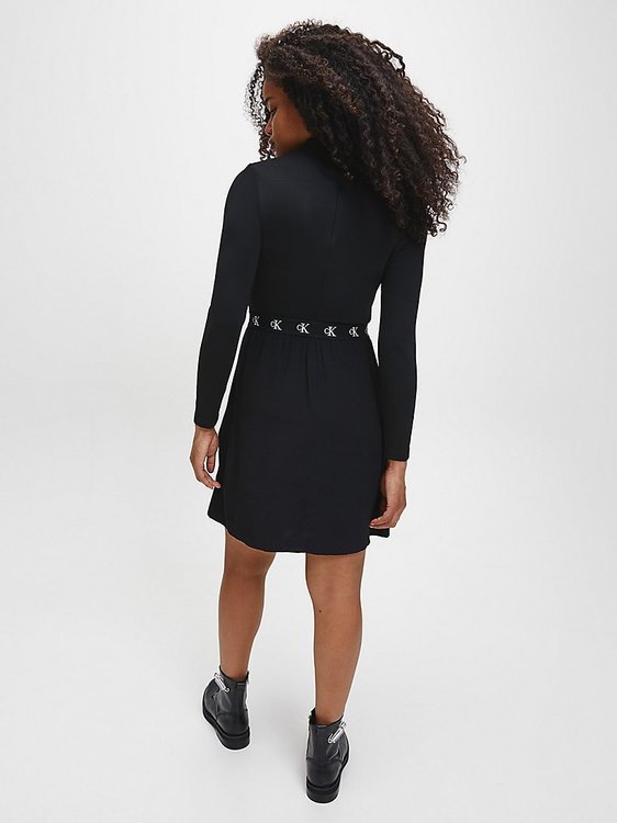 Logo šaty – Calvin Klein Jeans, Černá barva Ženy