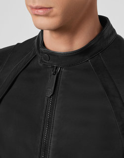 Černá barva, Iconic Plein kožená bunda