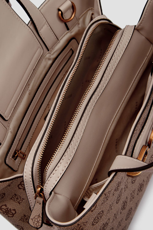 Luxusní Hensely logo kabelka, Béžová, Hnědá barva, T/U