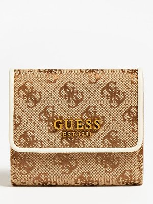 Guess – Aviana peněženka, Hnědá, Béžová barva