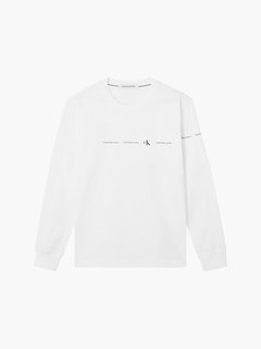 Calvin Klein Jeans, Bílá barva Repeat Logo tričko