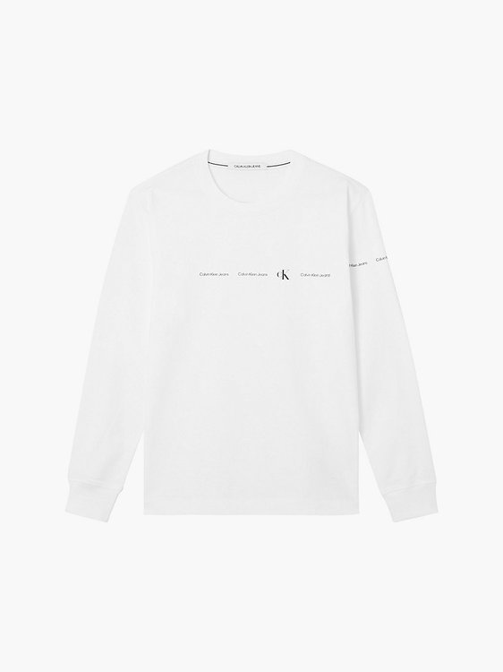 Calvin Klein Jeans, Bílá barva Repeat Logo tričko