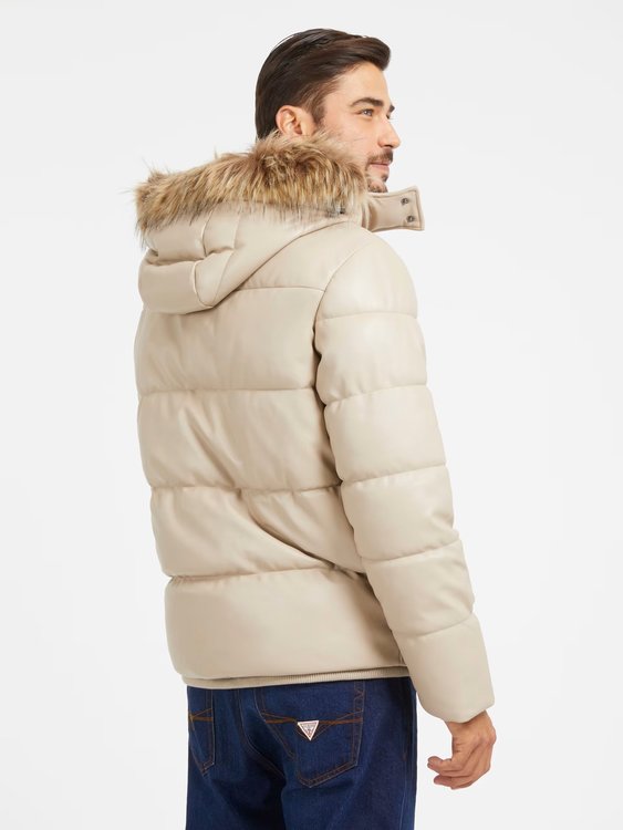 Stretch Puffa bunda – GUESS, Béžová barva Muži