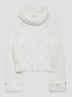 Luxusní Lois svetr, Bílá barva, XS, S, M, L