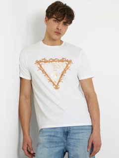 Luxusní Triangle Logo triko, Bílá barva, M, L, XL