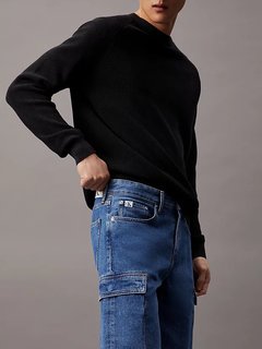 90'S Loose Denim šortky Modrá barva Muži