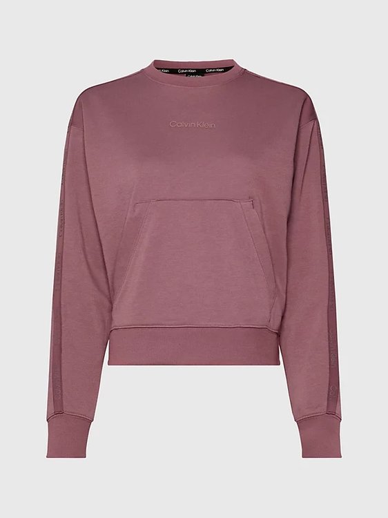 Cropped French mikina Červená, Vínová barva Ženy