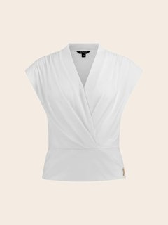 Luxusní Caroline top, Krémová barva, S, M, L