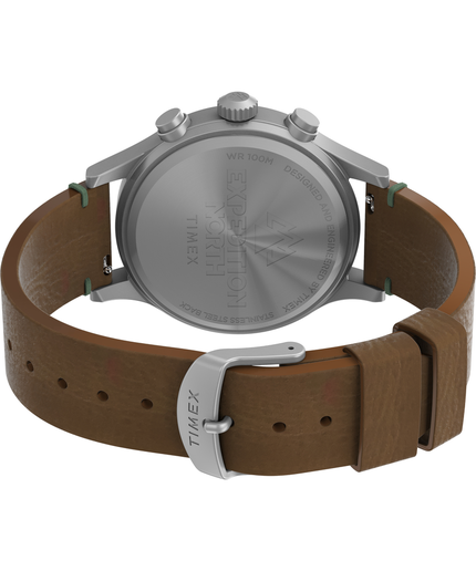 Módní Sierra hodinky, Hnědá, Stříbrná barva, 2024