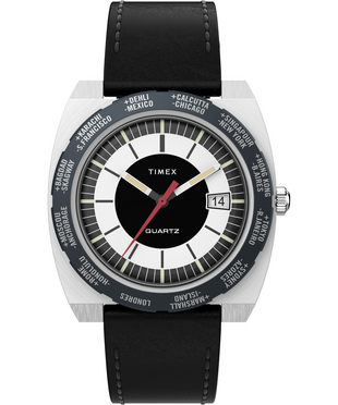 TIMEX – Reissue hodinky, Černá, Stříbrná barva