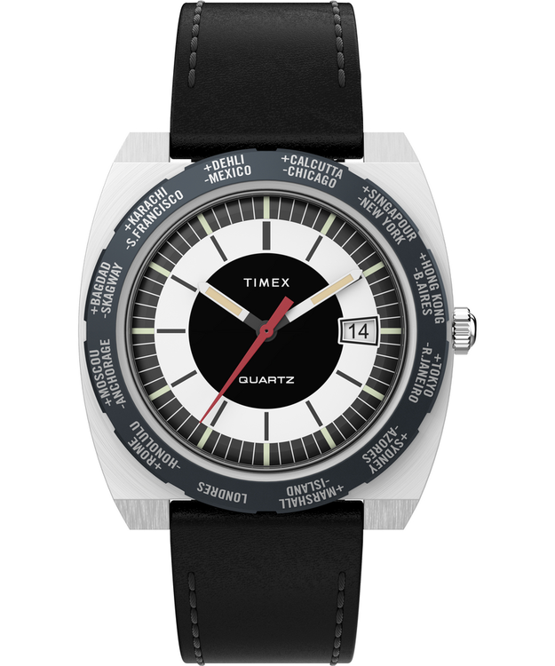 TIMEX – Reissue hodinky, Černá, Stříbrná barva