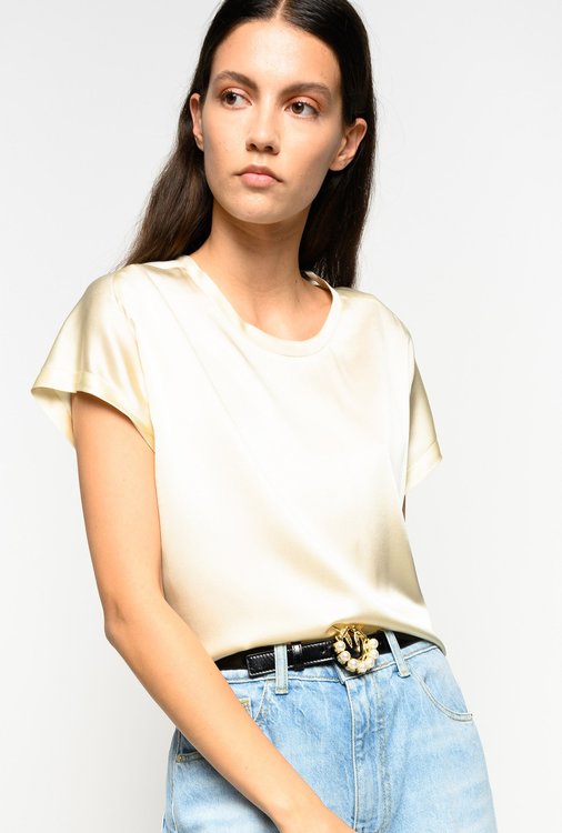 Módní Farisa halenka, Béžová, Bílá, Žlutá barva, 2020