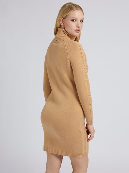 Módní Elisabeth šaty, Hnědá barva, 2022