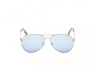 Guess – Sluneční brýle, Modrá, Stříbrná barva