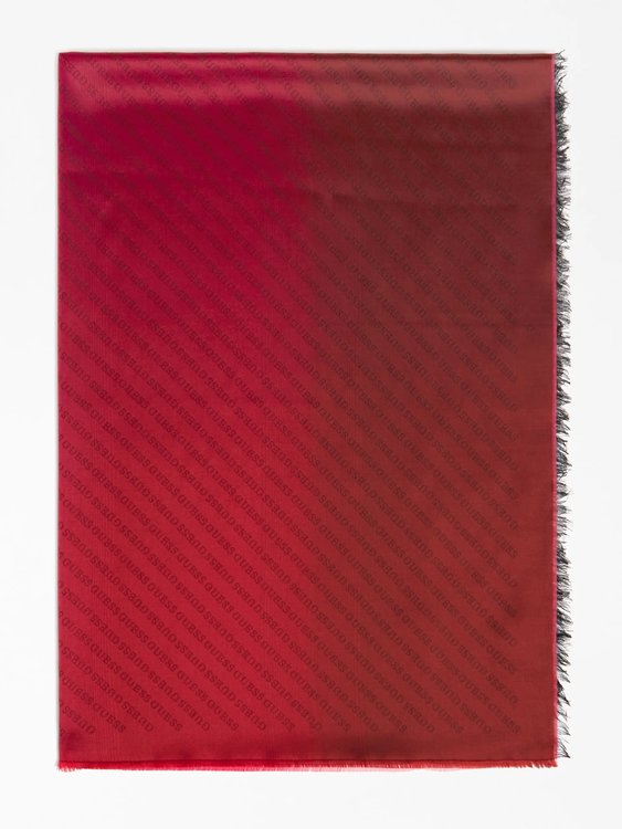 Guess – Silk šála, Červená barva