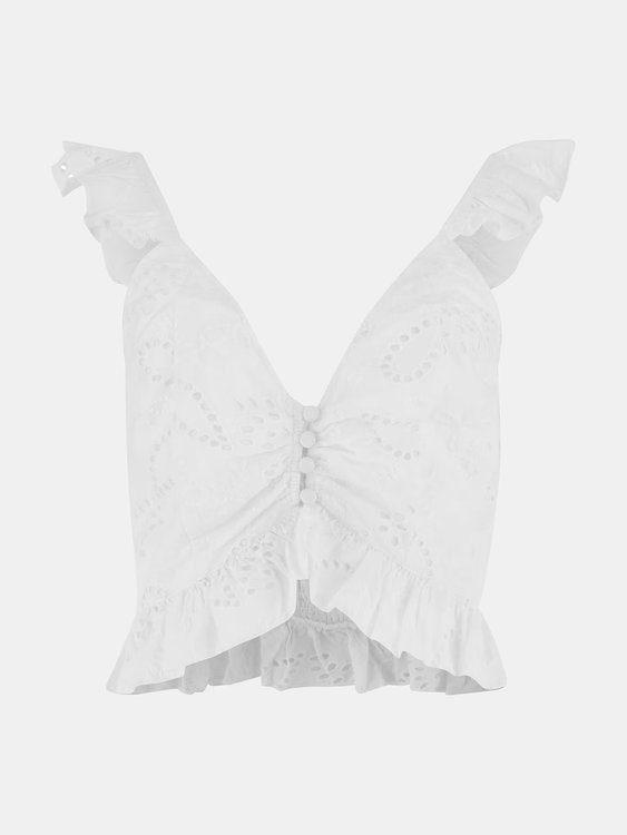 Luxusní Arielle top, Bílá barva, XS, S, M