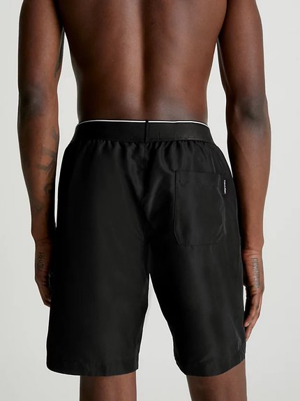 Módní CK Monogram plavky, Černá barva, 2023