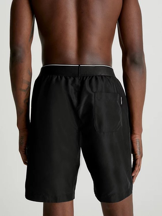 Módní CK Monogram plavky, Černá barva, 2023