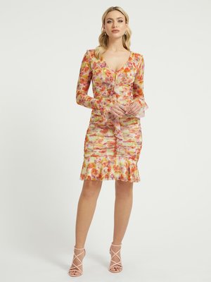 GUESS – Rosalee šaty, Oranžová barva